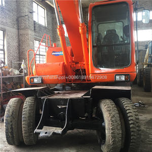 Excavadora de ruedas Doosan usada de alta calidad, maquinaria de movimiento de tierras de 15 toneladas, excavadora de segunda mano DH150 de alta calidad, gran oferta - Product Image 6