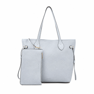 Fashion <b>Recycled</b> Leather Ladies Tote Bag Large Open Shoulder Shopper with Matching Small Pouch <b>Recycle</b> <b>Product</b> - Product Image 5