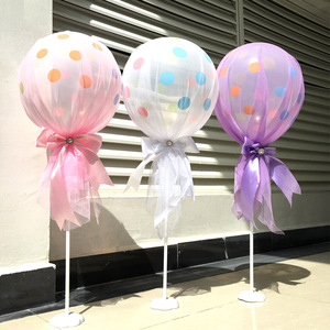 Confeti de látex para globos, hilo de red de 12 pulgadas, lazo para globos <span class=keywords><strong>Bobo</strong></span>, envoltura de lunares, decoración para fiesta de boda, 2 uds. - Product Image 2