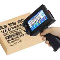 Mini Impresora Térmica de Inyección de Tinta Portátil, Máquina de Impresión de Códigos de Fecha de Caducidad y Códigos de Barras con Pantalla Táctil para Empaquetado