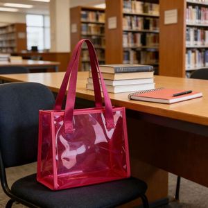 <b>Clear</b> Pvc Tote Large Capacity Fashion Shoulder <b>Jelly</b> Handbag With Custom Logo Shopping Bag - Product Image 3