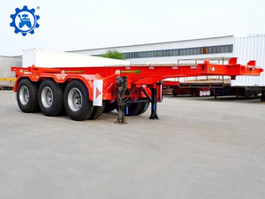 3 Axle Skeleton <strong>Container</strong> Transport Semi <strong>Trailer</strong> <strong>Dock</strong> Skeleton Semi-<strong>trailer</strong> Tri-axle Skeleton Semi <strong>Trailer</strong> - Product Image 2