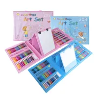 Set de Arte para niños - Colores y Pinturas - 208 Piezas