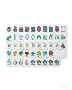 NatuGift - Ensemble de Mahjong américain personnalisé à 4 couches - 160 tuiles en acrylique imprimées léopard et tortue, pliable, durable, cadeau de luxe pour femmes - Product Image 5