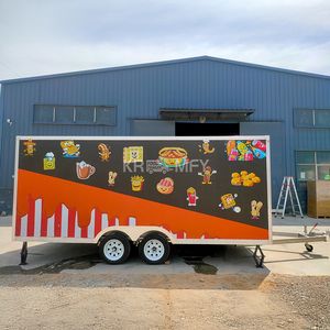 Camión de Comida Móvil Comercial 2025, Camión de Comida para Eventos, Remolques de Comida para Catering, Totalmente Equipados - Product Image 1