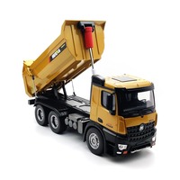 Offres Spéciales 1:14 Huina 1582 télécommande camion à benne basculante corps entièrement allié 6 roues 2.4GHz grand camion d'ingénierie jouet pour les enfants