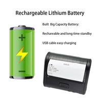 Imprimante thermique de reçus et d'étiquettes portable sans fil à grande vitesse 110 mm, mini 4 pouces, USB+ 203 DPI, compatible ESC/POS