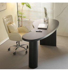 Minimalist Modern Pine Wood <b>Computer</b> <b>Desk</b> with Drawer Custom-shaped Light-luxury Office Workstation Executive - Product Image 4