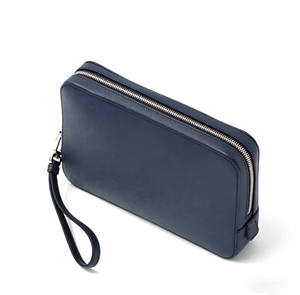Stylish Genuine Leather Men's <strong>Clutch</strong> <strong>Bag</strong> <strong>Wrist</strong> <strong>Strap</strong> Embossed Logo Waterproof Portable Fashion Summer Daily Business <strong>Clutch</strong> <strong>Bag</strong> - Product Image 4