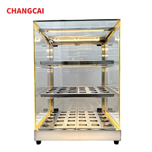 ตู้อุ่นอาหารทาร์ตไข่3ชั้นอุ่นอาหารใช้ในเชิงพาณิชย์ตู้โชว์อาหารทำจากแก้วสำหรับทำขนมขนมขบเคี้ยว - Product Image 3
