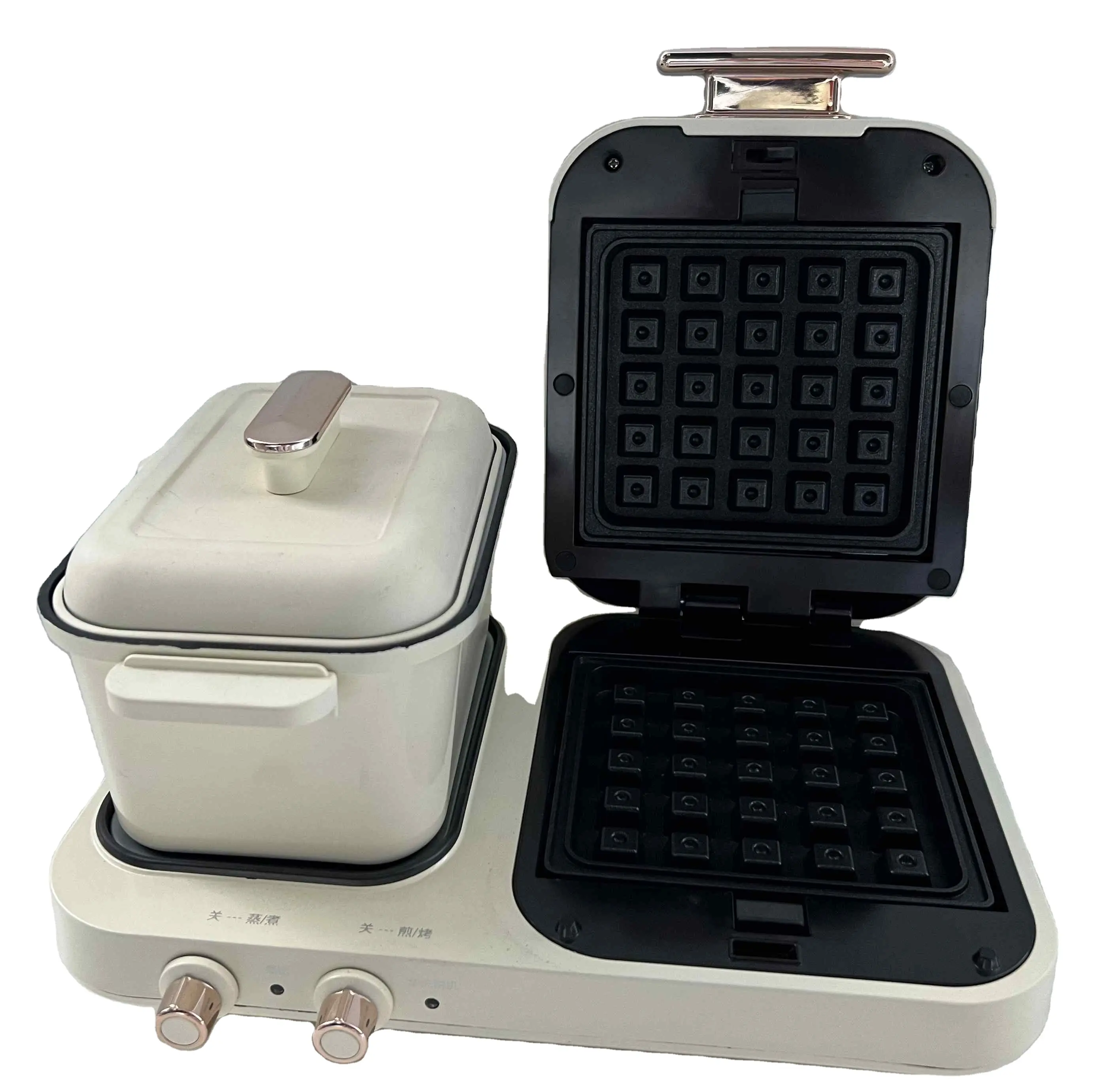 Hot bán đa chức năng nhà hấp và rang Mini nồi bánh sandwich Waffle maker ăn sáng Maker Máy