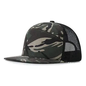 Wholesale Custom Logo Mesh Snapback Hats High Quality Customized Embroidered Trucker Baseball Hat Cap