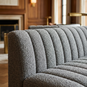 Conjunto de Sofás Modernos Grises con Mechones, para Hotel y Sala de Estar, Modular y Seccional de Lujo - Product Image 2