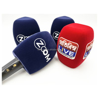 Housse de protection anti-vent pour microphone personnalisée avec logo imprimé, mousse pour microphone, pare-brise