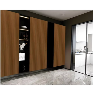 Paneles de Pared Acanalados de MDF de 18 mm, Revestimiento de Pared Interior con Textura de Madera Moderna para Decoración de Hogares, Oficinas, Hoteles y Tiendas - Product Image 3