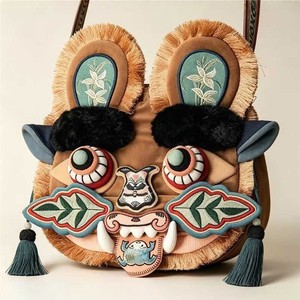 Bolso Bandolera Tradicional Chino con Cabeza de Tigre, Hecho a Mano, Bordado en Algodón, Estilo Nacional, para Mayores de 5 Años, Unisex - Product Image 6