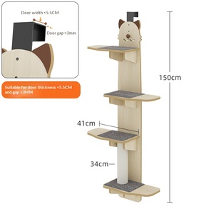 Plataforma de Salto para Gatos de Madera Maciza, Grande, Clásica y Moderna, para Colgar en la Puerta, Duradera, Segura, No Ocupa Mucho Espacio - Product Image 6