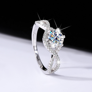 Nouvelle Bague de Fiançailles 2026 - Moissanite Argent Sterling 925 Tendance pour Fêtes et Anniversaires 1 Carat - Product Image 1