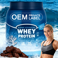 Vente en gros de protéines de lactosérum isolées à 100% sous marque privée, poudre de gain de masse, complément nutritionnel sportif pour adultes