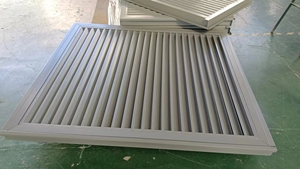 Giá rẻ khí thải <span class=keywords><strong>louver</strong></span> bên ngoài thời tiết cố định Louvre lưới tản nhiệt nhôm màn trập tươi thoáng mát thông gió cửa chớp - Product Image 4