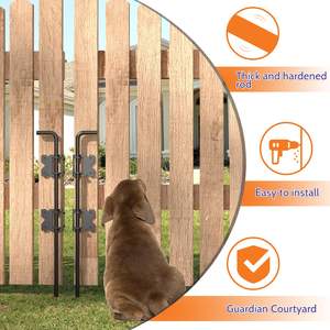 مخزون الولايات المتحدة الصلب أسود الثقيلة إسقاط قضيب سياج الباب الأجهزة الذاتي قفل بوابة الجاذبية مزلاج ل - Product Image 4