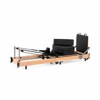 Machine de Pilates pliable en bois de chêne massif - Durable, réglable pour la maison, la salle de sport, la musculation, portable, système multi-ressorts