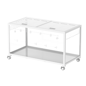 Bucatstate 120cm Lüks Ev Tipi Metal Hayvan Küçük Evcil Hayvan Kafesleri Şeffaf Geniş Alanlı Villa Temel Kirpi Domuz Tavşan - Product Image 1