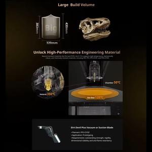 Impresora 3D FLSUN S1 Pro, Velocidad de Impresión Rápida de 1200 mm/s, Más de 40000 mm/s, FDM Delta, Firmware Klipper de 7'', Impresión de 320*320*430 mm³ - Product Image 5
