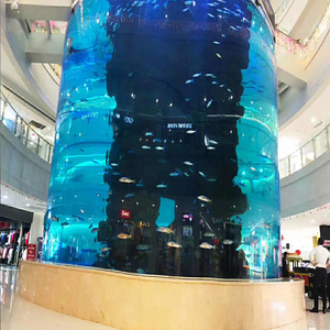Approvisionnement d'usine en gros <span class=keywords><strong>pas</strong></span> <span class=keywords><strong>cher</strong></span> grands nouveaux matériaux décoration de réservoir d'<span class=keywords><strong>aquarium</strong></span> cylindrique - Product Image 3