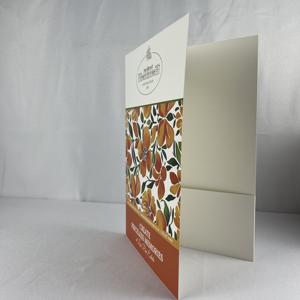 定制学校文件夹演示文件纸文件夹定制标志打印A4文件袋文件夹 - Product Image 3