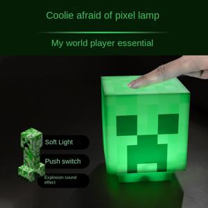 Minecraft-lấy cảm hứng từ USB sạc tường ánh sáng thay đổi màu sắc đêm đèn Torch với Wall Mount cho người tiêu dùng - Product Image 4