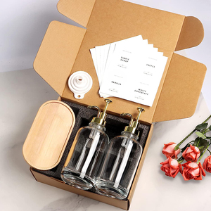 Confezione da 2 pezzi pompa in acciaio inossidabile bottiglia di vetro dispenser di sciroppo di caffè dispenser di miele barattoli di miele con vassoio di bambù - Product Image 6