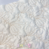 Tissu matelassé imperméable en coton avec motif floral mat épaissi, nouveau tissu en maille de type usine source pour vestes matelassées