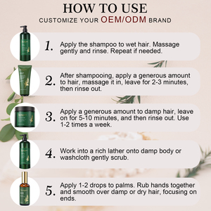Ensemble Shampooing et Après-Shampooing Bio OEM pour la Croissance Capillaire, Traitement Épaississant et Repoussant, Soin Capillaire au Théier pour Clarifier et Nettoyer - Product Image 6
