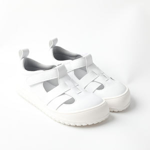 Babyhappy Summer Transpirable Ergonómico Forro de malla de cuero genuino Diapositivas descalzas para niños pequeños - Product Image 2