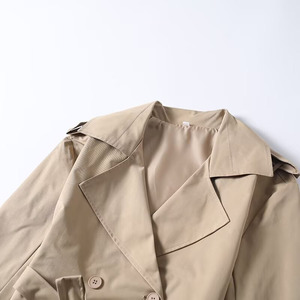 ZATRHMBM Abbigliamento Donna Primavera/Autunno 2026 Nuovo Cappotto Elegante Versatile con Cintura e Doppio Petto Giacca Casual Retrò da Donna - Product Image 4