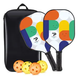 โรงงานOEM Edgeless 15.3 นิ้วPickleballsชุดPaddle Pickle Racket T700 คาร์บอนไฟเบอร์Pickleball Paddle