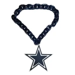 WT Customize 3D EVA Foam Large Size Necklace NFL Dallas Cowboys Fan Chain Fanfave Fanchains Necklace