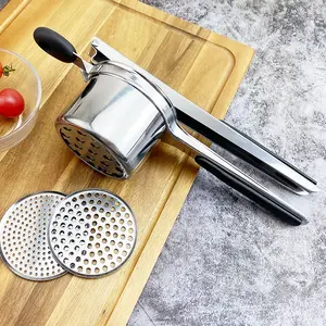 Hot Sale Stainless Steel Manual Fruit Juice Press Steel Potato Ricer Masher For Kitchen Gadget Vegetables Presser
