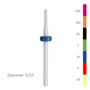 Soldes de liquidation - Fraise à ongles professionnelle pour salon de manucure, taille de la tige 3/32 pouces, petite fraise à ongles en céramique à tête arrondie pour machine <span class=keywords><strong>Dremel</strong></span> - Product Image 3