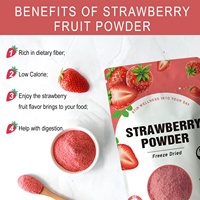 Poudre de jus de fruits à haute concentration OEM sous marque privée 20:1 – Supplément vitaminique en poudre de fruits, poudre de fraise