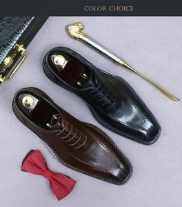 Zapatos de Vestir para Hombre, Diseño Británico de Alta Calidad, Tendencia 2025, Punta en Pico, Transpirables, con Cierre de Cordones, para Oficina y Carrera Profesional - Product Image 1