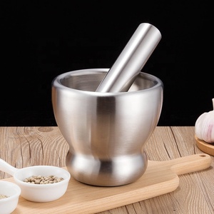 Factory Garlic Pounder Garlic Pepper Grinder Pestle And Mortar Bowl - Product Image 6