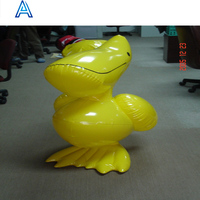 Jouet gonflable en PVC en forme d'oiseau toucan, design de dessin animé 3D personnalisé OEM, pour la publicité et les promotions