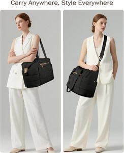 Bolsa de <span class=keywords><strong>Viaje</strong></span> Ligera para <span class=keywords><strong>Mujer</strong></span>, Tipo Duffel, con Cierre de Cremallera, Material de Poliéster, Tamaño M, para Fin de Semana o Viajes Cortos - Product Image 6
