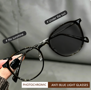 Monturas Metálicas de Alta Calidad al por Mayor, Monturas Unisex con Protección Anti Luz Azul, Gafas <span class=keywords><strong>Fotocromáticas</strong></span> para Todo Tipo de Rostro, Gafas Ópticas - Product Image 1