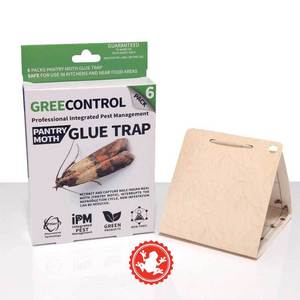 Trampa para Polillas GreeControl, Paquete de 6 Trampas de Pegamento con Tecnología de Feromonas para el Control de Polillas de la Cocina - Product Image 5