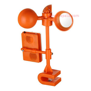 Épouvantail à oiseaux solaire en plastique écologique pour vergers et terres agricoles, moulin à vent avec miroir réfléchissant - Product Image 3