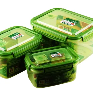 Kleine 800ML mikrowellen geeignete Aufbewahrung behälter für frische Lebensmittel Schloss Luftdichter Kunststoff Food Crisper Lunch Bento Box mit Deckel