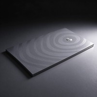 Receveur de douche en quartz artificiel texturé couleur personnalisée, structure entièrement solide, durable, pour salle de bain d'hôtel de luxe